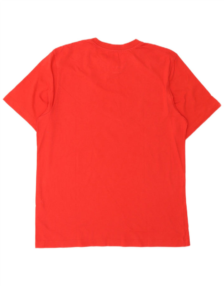 NIKE Homme T-Shirt Graphique Haut Rouge Moyen Coton