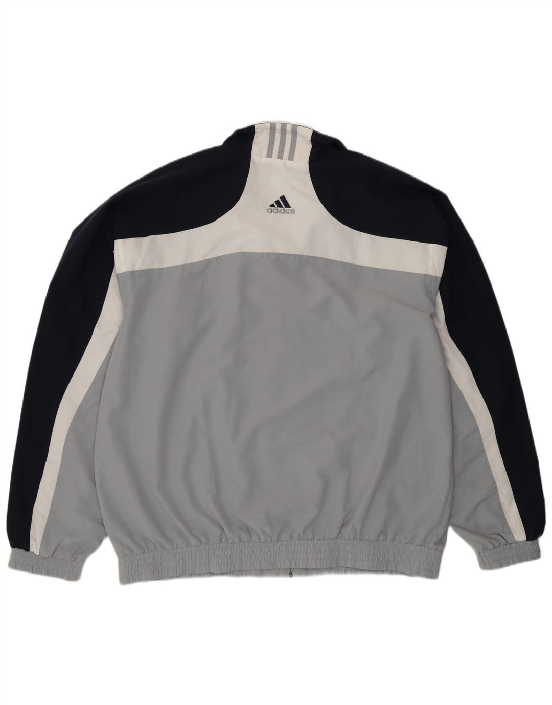 Adidas Veste de survêtement pour homme UK 46/48 XL Gris Colorblock Polyester