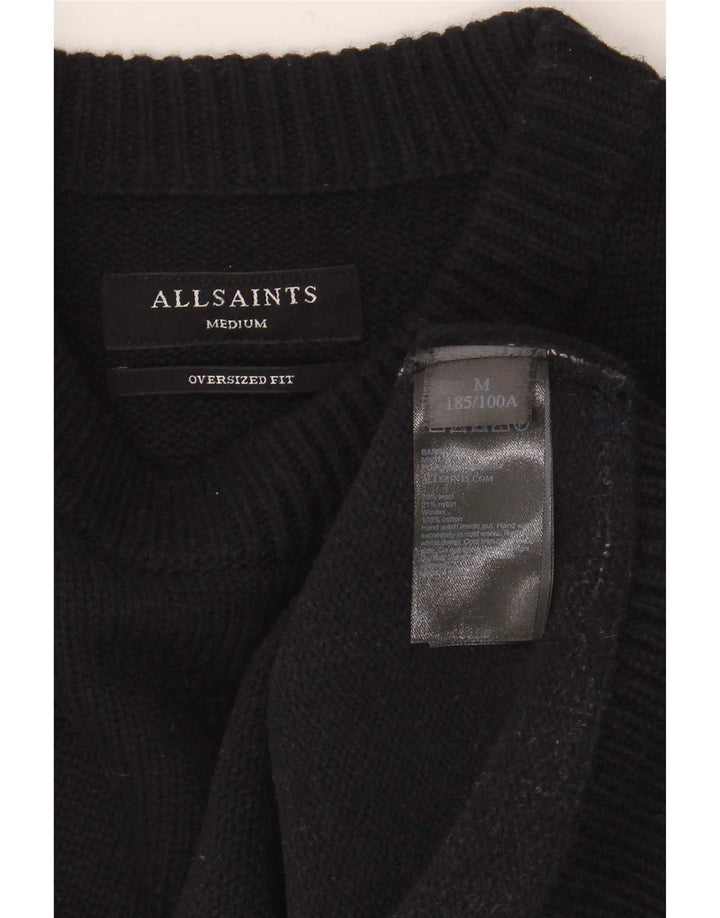 All Saints Pull Oversize à Col Rond Homme Bleu Marine Moyen