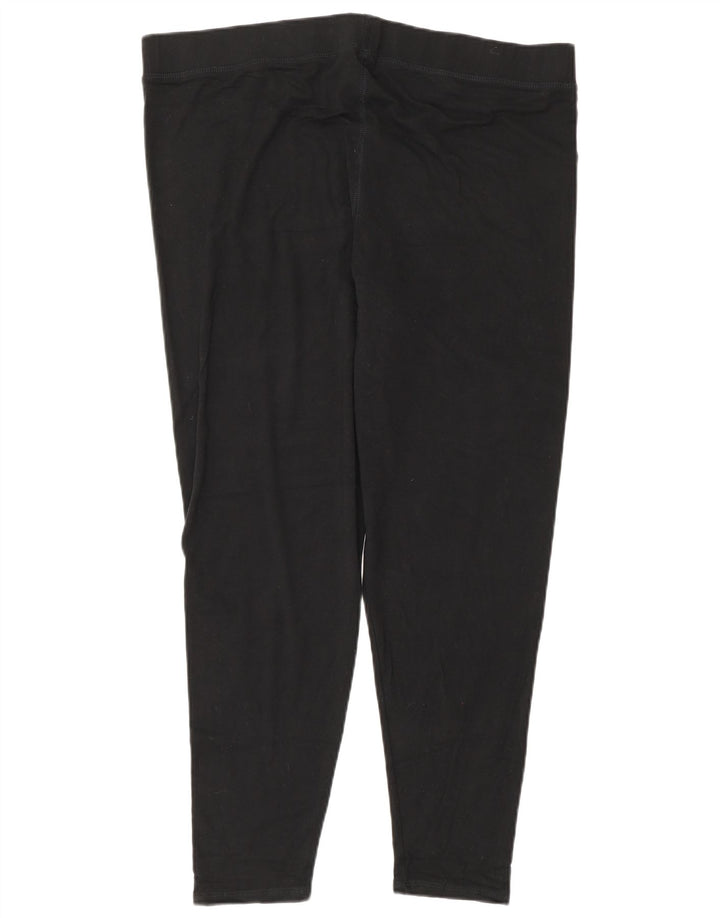 Marks & Spencer Leggings Femme UK 22 3XL Noir Viscose