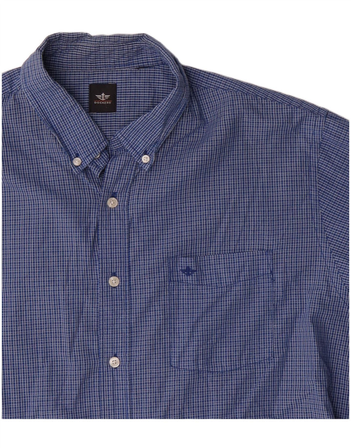 Dockers Chemise Homme XL Bleu Carreaux