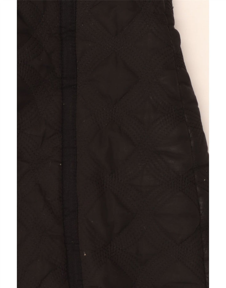 Desigual Manteau matelassé à capuche pour femme EU 44 XL Noir Polyester