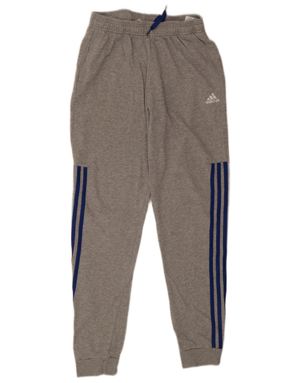 Adidas Mens Tracksuit Trousers Joggers Small  Grey Flecked Cotton
