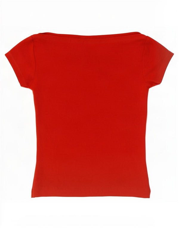Zara T-Shirt Fille 11-12 ans Rouge Coton