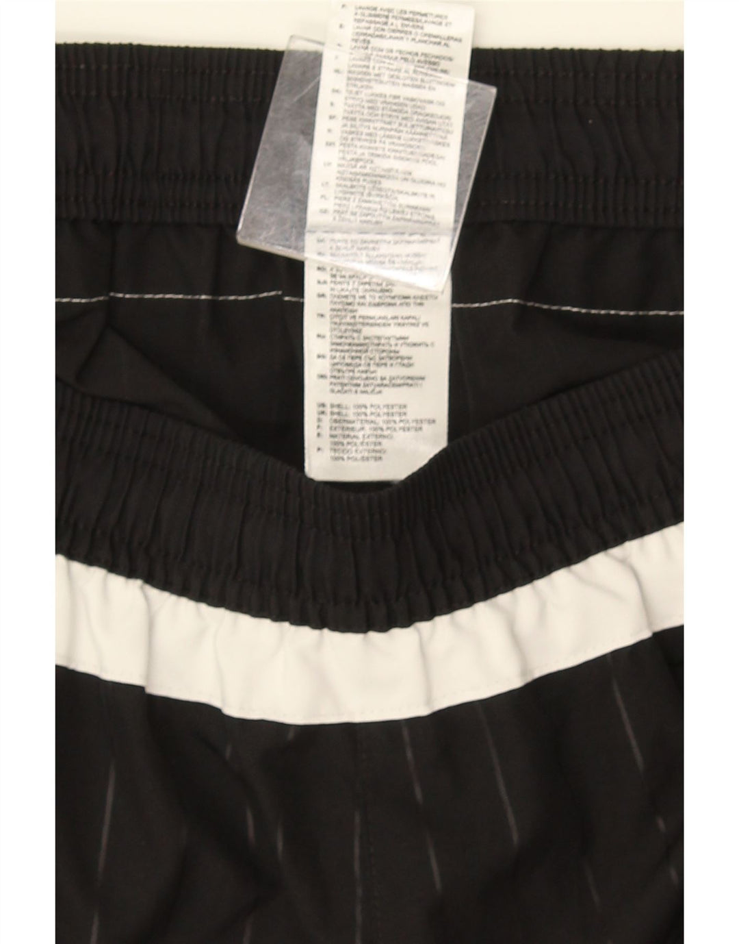 Adidas Short de sport pour homme Large en polyester rayé noir