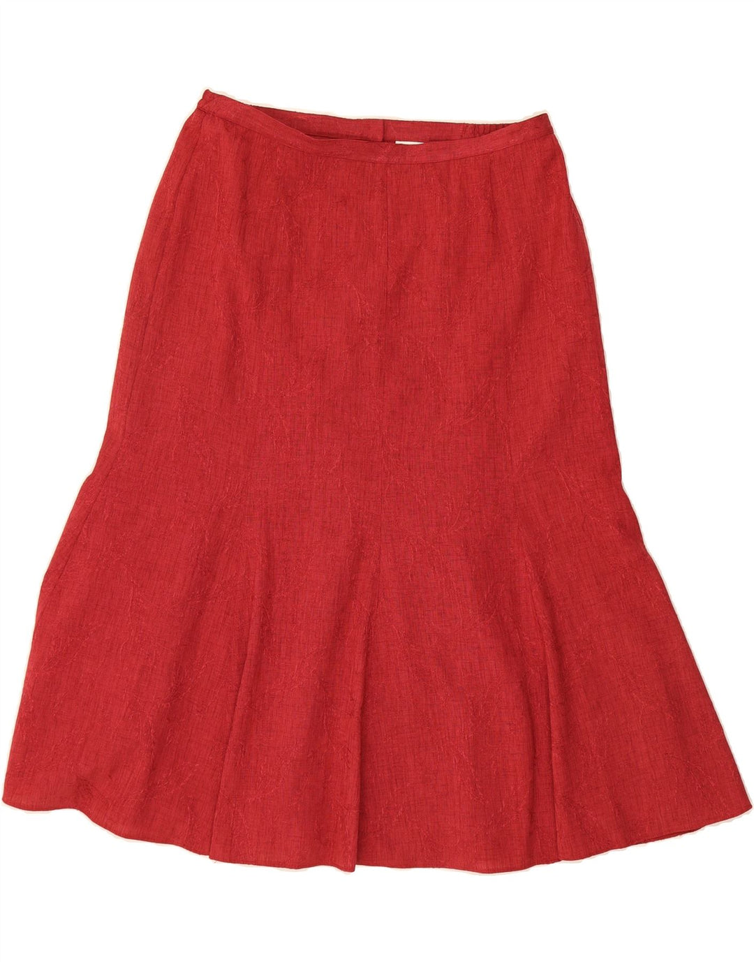 EASTEX Womens A-Line Skirt UK 16 Large W34  Red Polyester Vintage Eastex and Second-Hand Eastex from Messina Hembry 