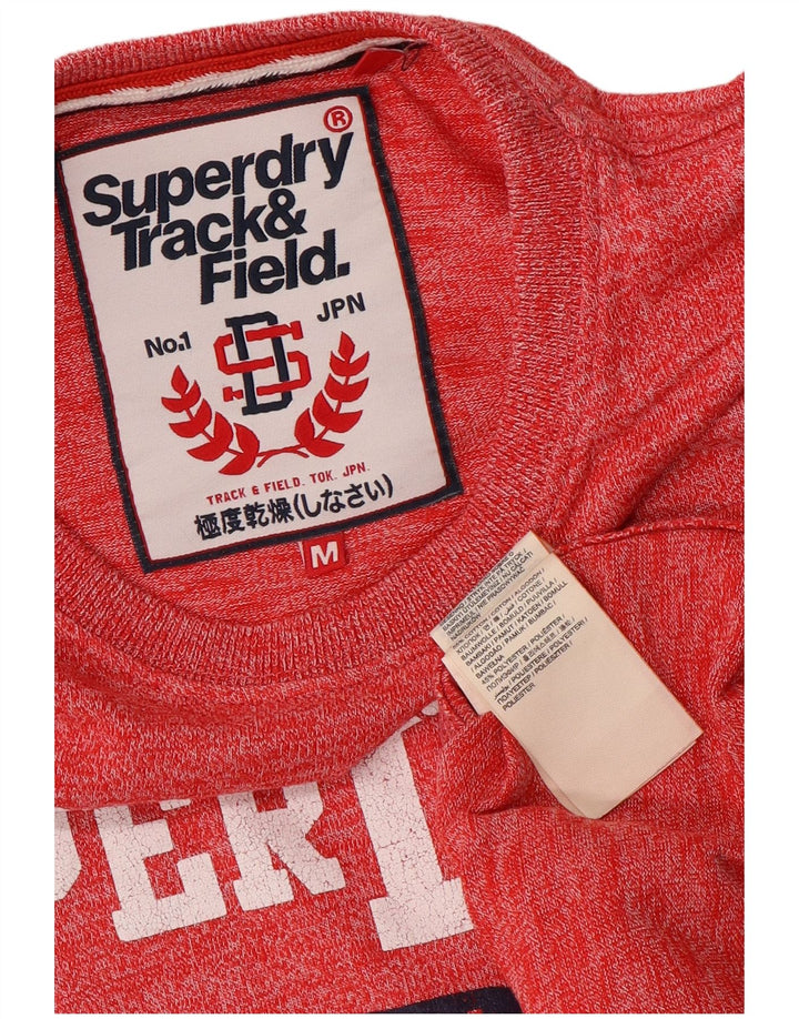 Superdry T-Shirt Graphique Homme Rouge Moyen Coton