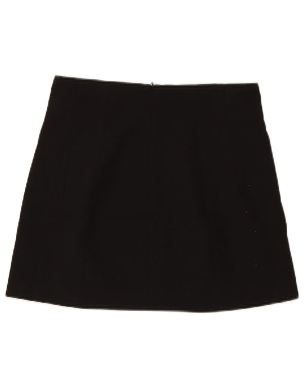 ZARA Femme Mini Jupe Petit W26 Noir Polyester