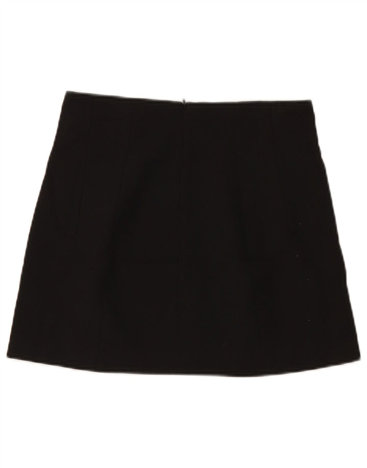ZARA Femme Mini Jupe Petit W26 Noir Polyester