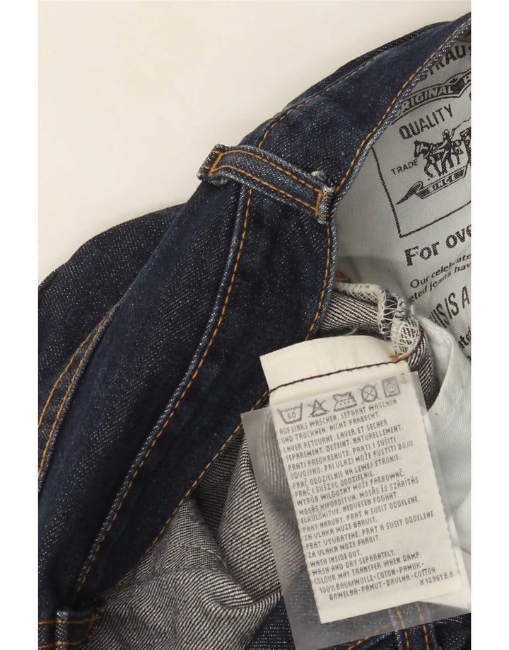 Levi's Jean Droit Effet Déchiré W29 L34 Femme Bleu Marine Coton