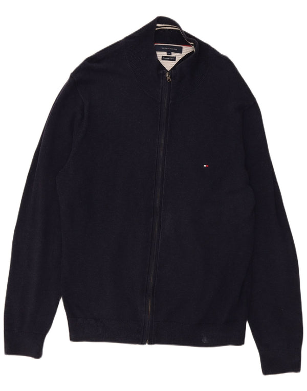 Tommy Hilfiger Cardigan pour homme en coton bleu marine 2XL