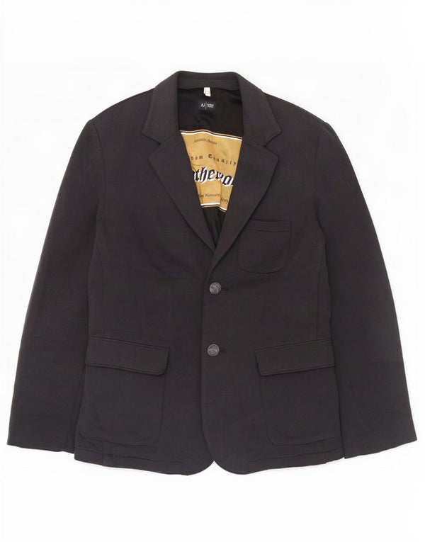 Armani Jeans Veste Blazer 2 Boutons Homme UK 44 2XL Gris Coton