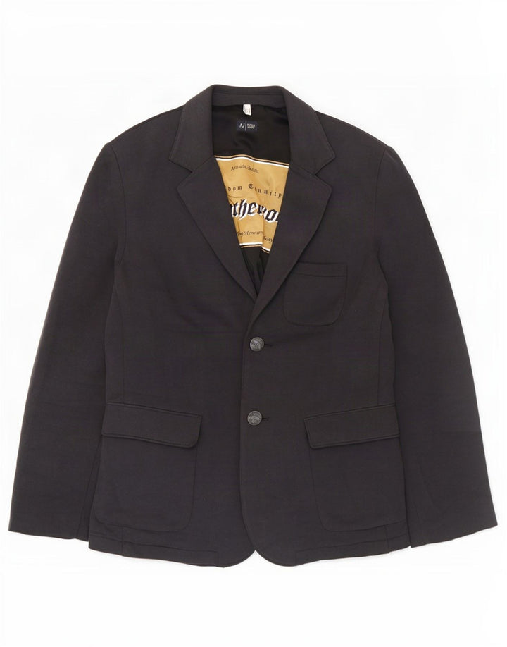 Armani Jeans Veste Blazer 2 Boutons Homme UK 44 2XL Gris Coton