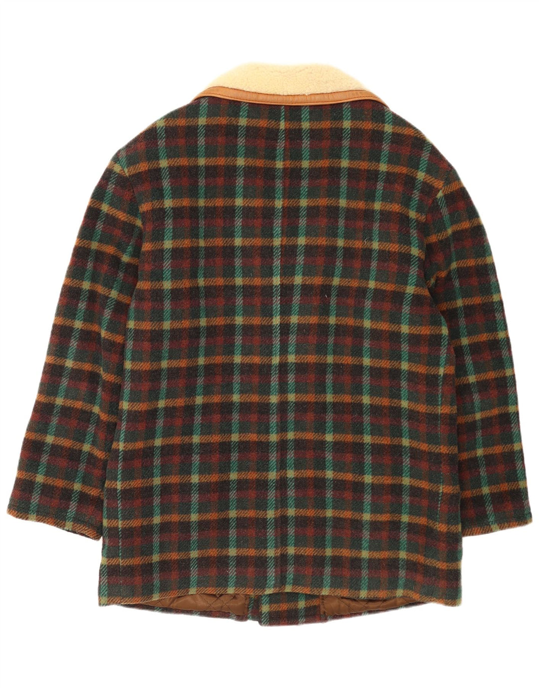 INDIOS Manteau Homme UK 40 Grand Carreau Multicolore