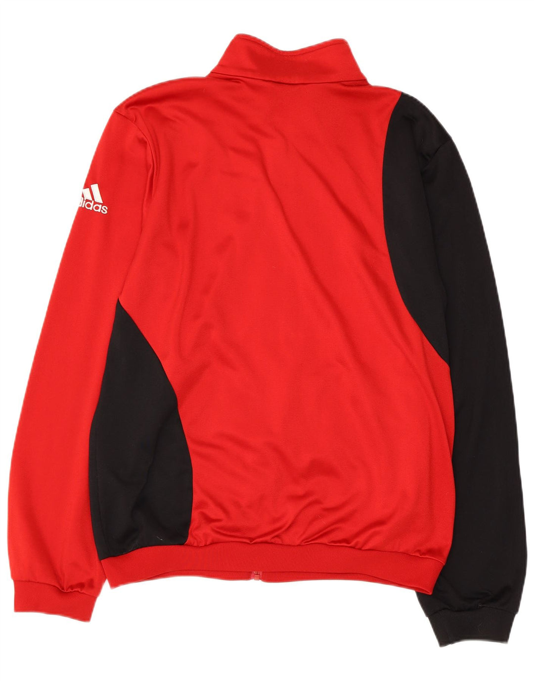 ADIDAS Veste de survêtement pour homme UK 40/42 Polyester color block rouge moyen