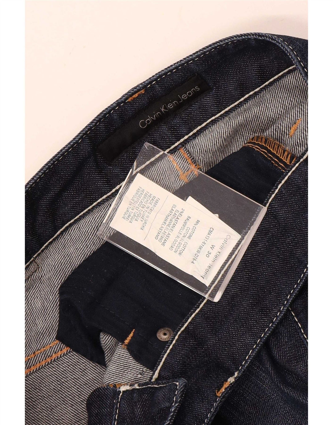 Calvin Klein Jeans Bootcut Femme W30 L32 Bleu Marine Coton