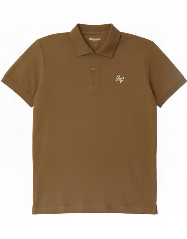 Jack & Jones Polo Homme Large Kaki Coton