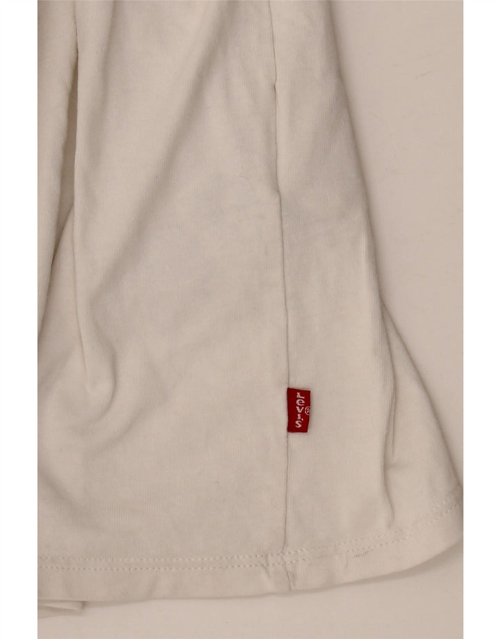 LEVI'S T-Shirt Graphique Femme UK 20 2XL Blanc