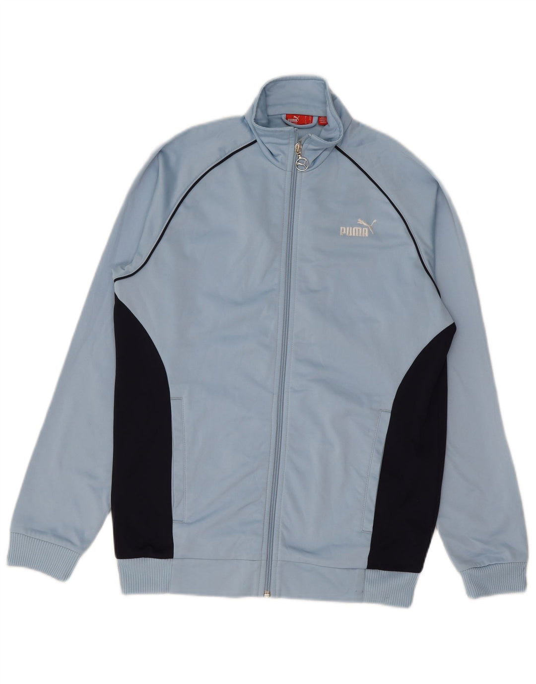 PUMA Veste de Survêtement Garçon 13-14 ans Bleu Colorblock Polyester