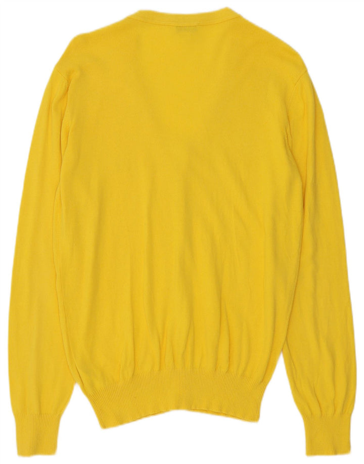 Diesel Cardigan Homme Pull Large Jaune Coton