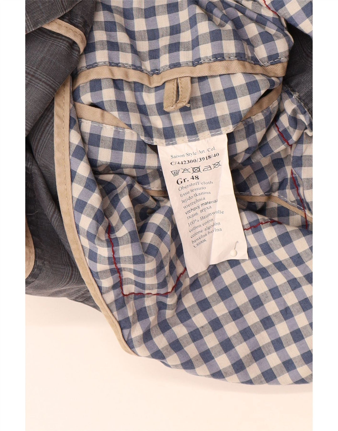 CAMEL ACTIVE Veste Blazer 2 Boutons Homme IT 48 Bleu Moyen à Carreaux Coton