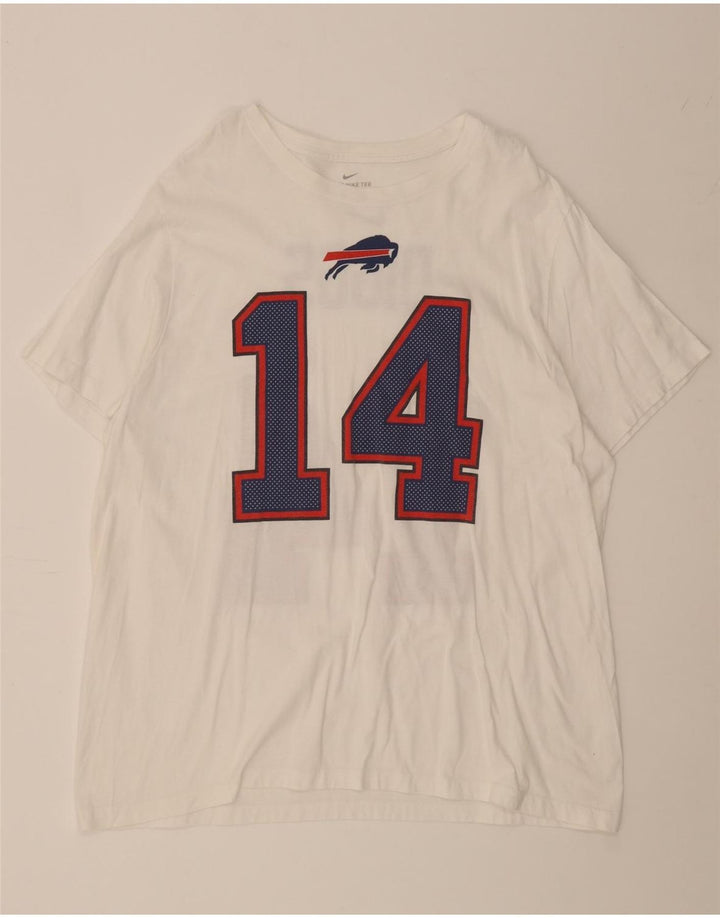 NIKE Mens Graphic T-Shirt Top 2XL White Cotton Vintage Nike and Second-Hand Nike from Messina Hembry 