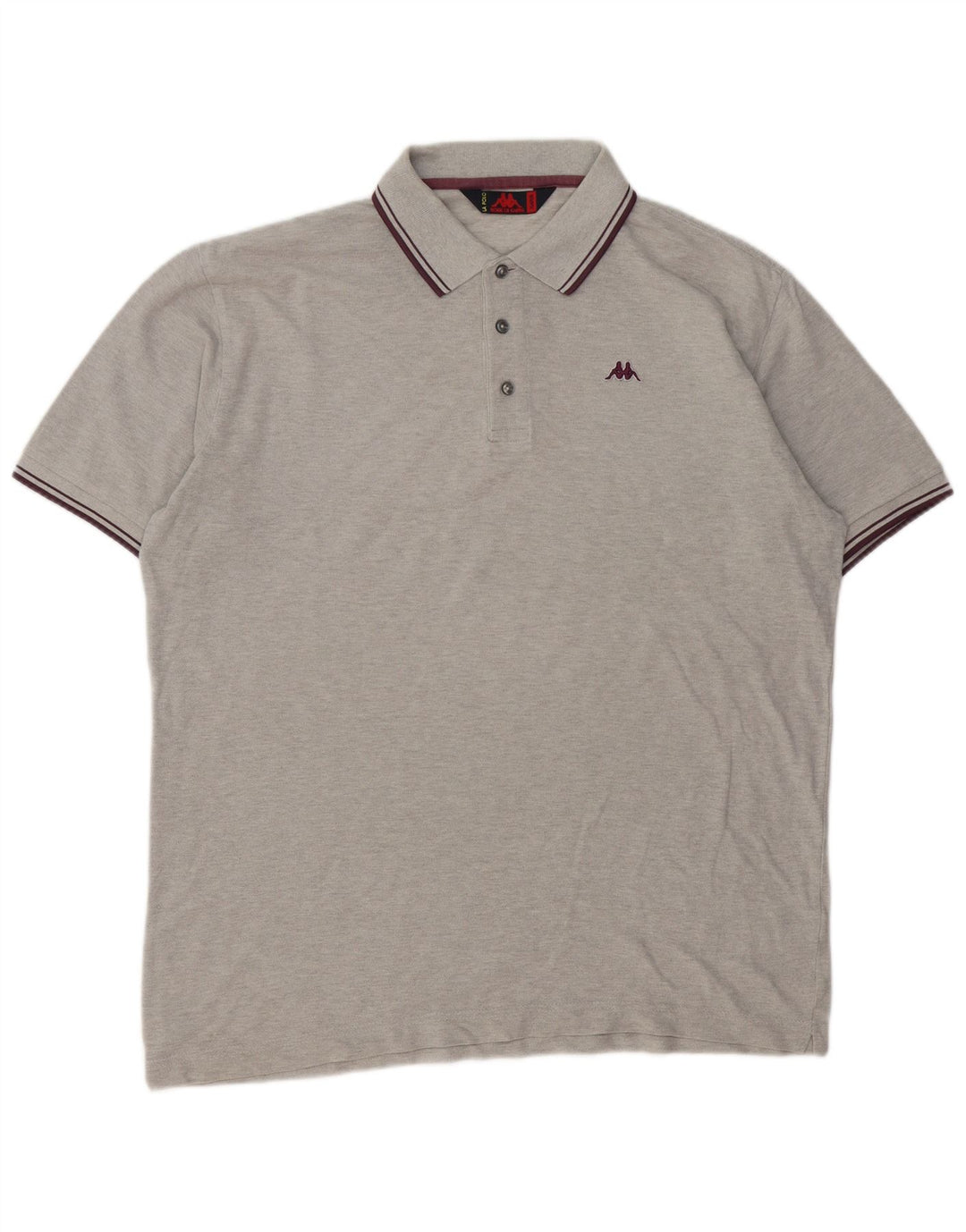 Kappa Polo Homme XL Gris Coton