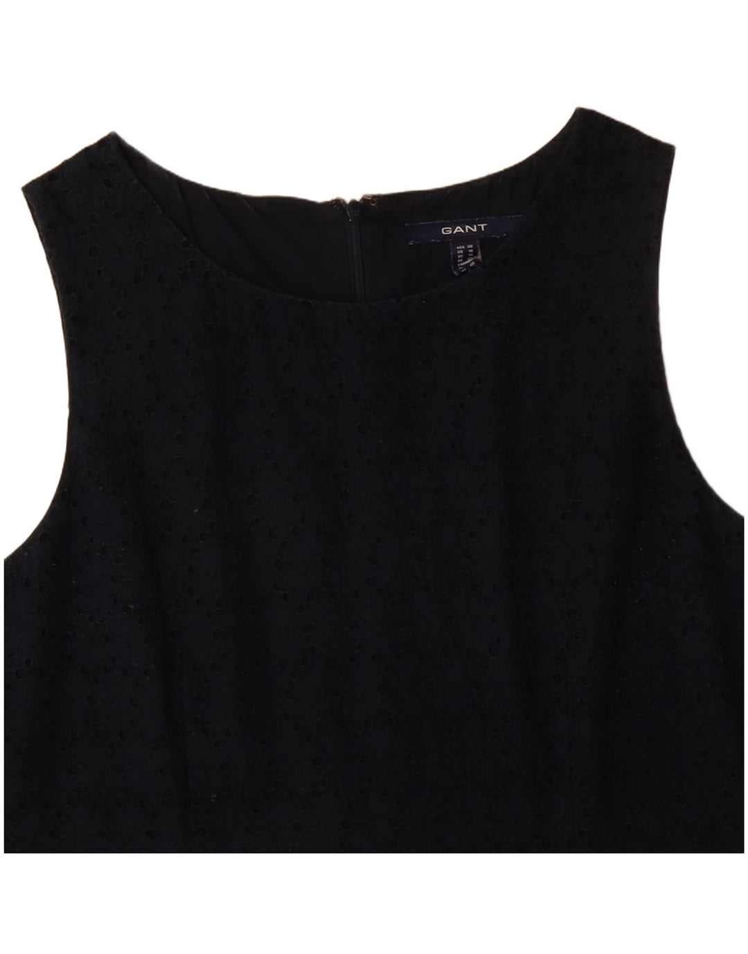 GANT Robe droite sans manches pour femme UK 14 Coton bleu marine moyen