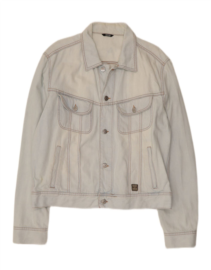 KILLER LOOP Veste en Jean Homme UK 42 XL Bleu Coton