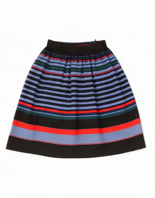 Zara Femme Jupe A-Line XS W24 Polyester Rayé Multicolore