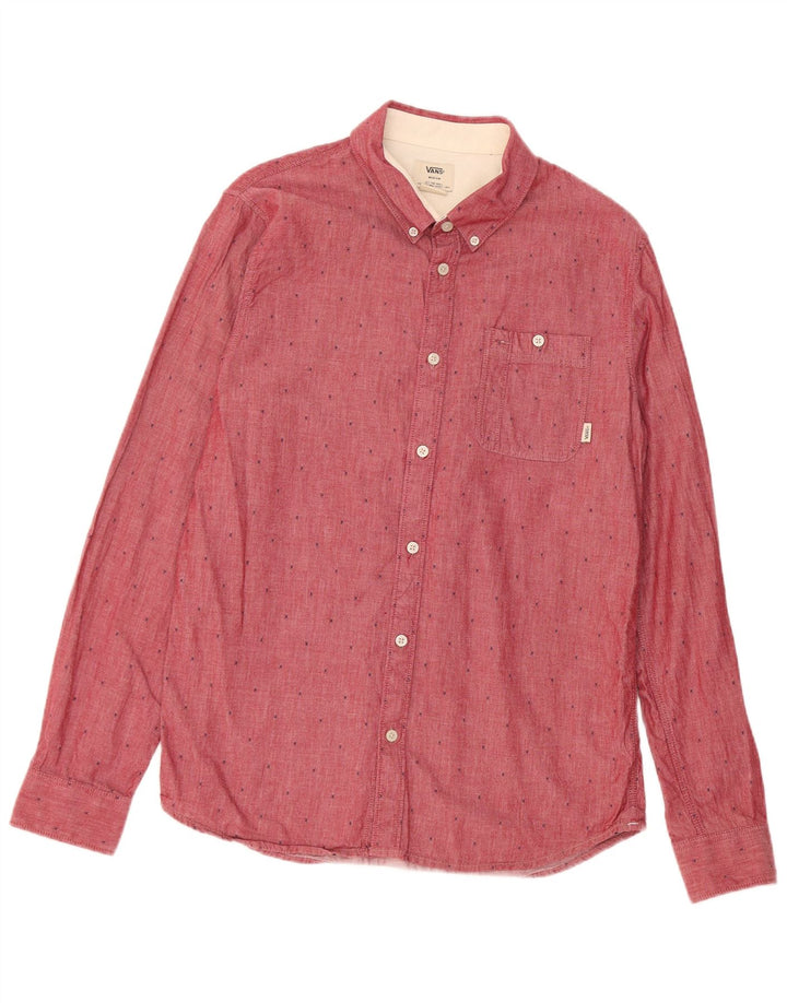 Vans Chemise Homme Rouge Moyen Spotted Cotton