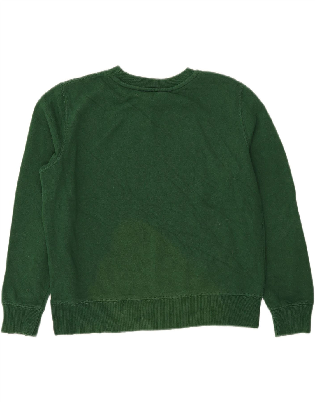 Zara Femme Sweatshirt Jumper UK 16 Large Vert Coton