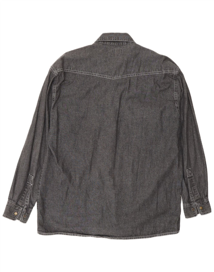 Chemise Homme Vintage Grand Coton Gris
