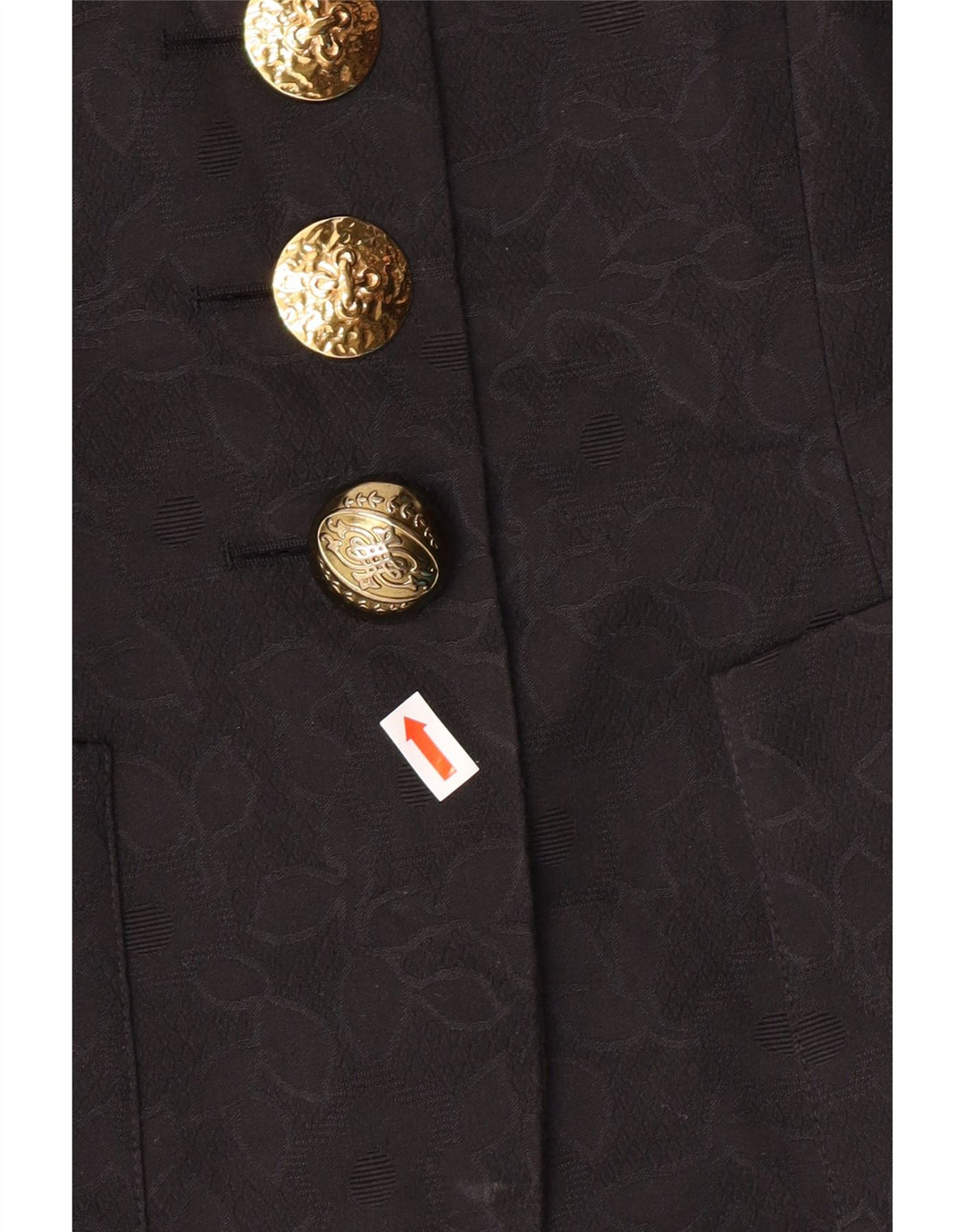 GUY LAROCHE Veste blazer à manches courtes pour femme EU 42 Large Noir Classique