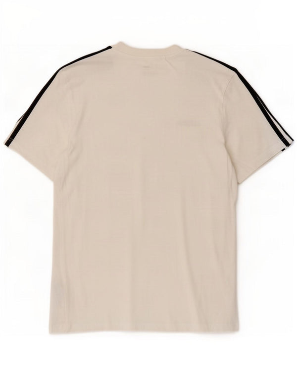 Adidas T-Shirt Homme Blanc Moyen Coton