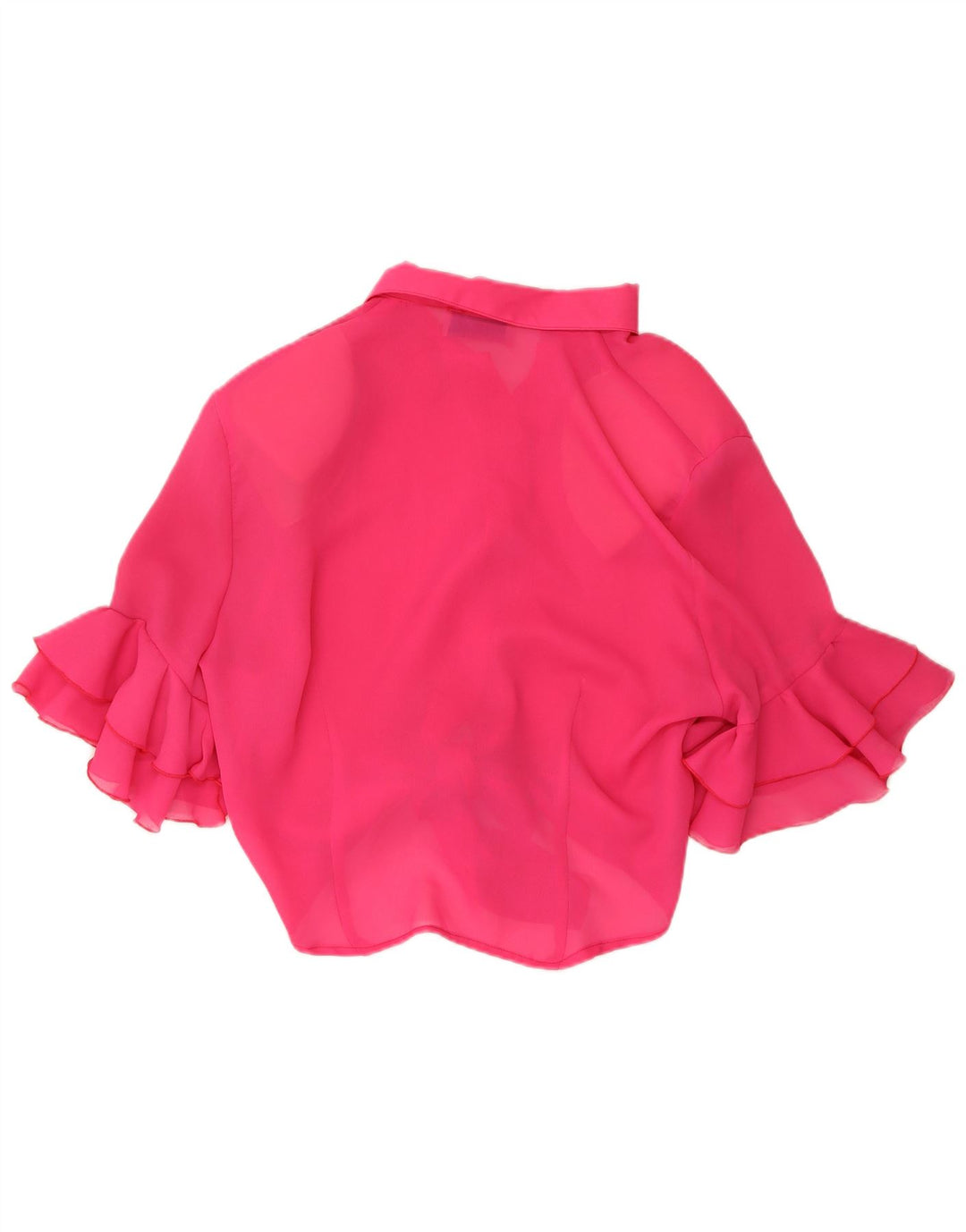 ACCORDO Chemisier à manches courtes pour femme UK 12 Rose moyen Polyester
