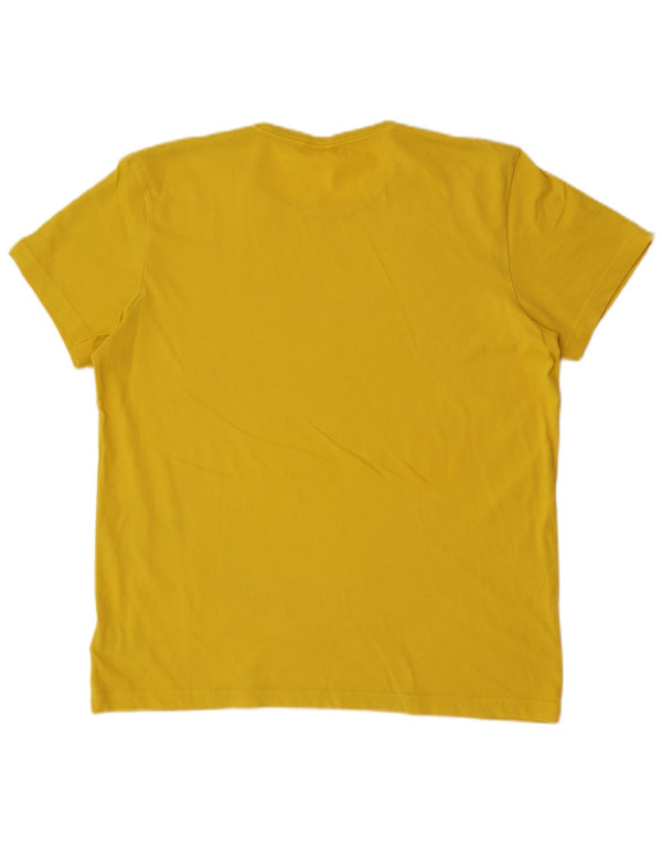 Adidas T-shirt graphique pour hommes, grand coton jaune