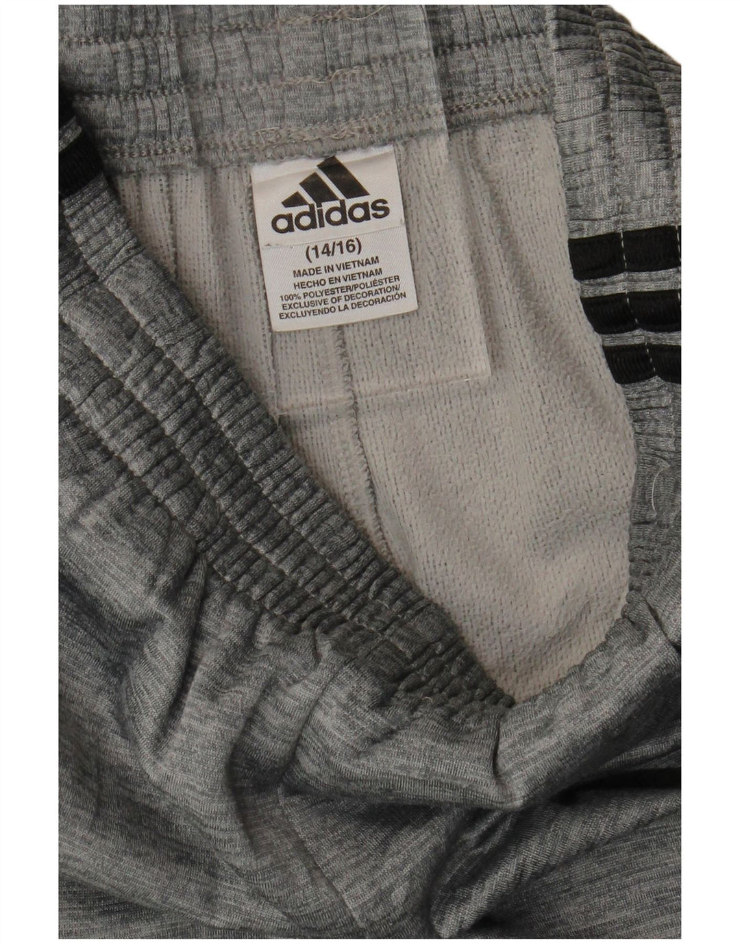 ADIDAS Pantalon de Survêtement Garçon 14-15 ans Gris Moucheté Polyester
