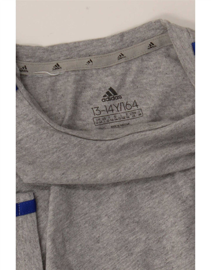 Adidas T-Shirt Top Garçon 13-14 ans Gris