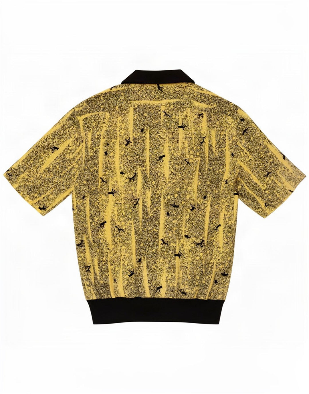 Desiree Chemise pull surdimensionnée à motif abstrait pour femme UK 14 Large Jaune