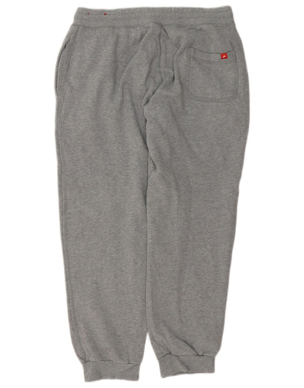 Nike Mens Tracksuit Trousers Joggers Large Grey Flecked Cotton