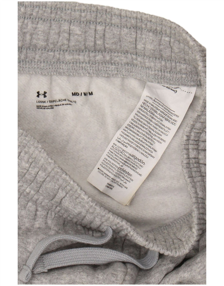 UNDER ARMOUR Mens Graphic Sport Shorts Medium  Grey Cotton