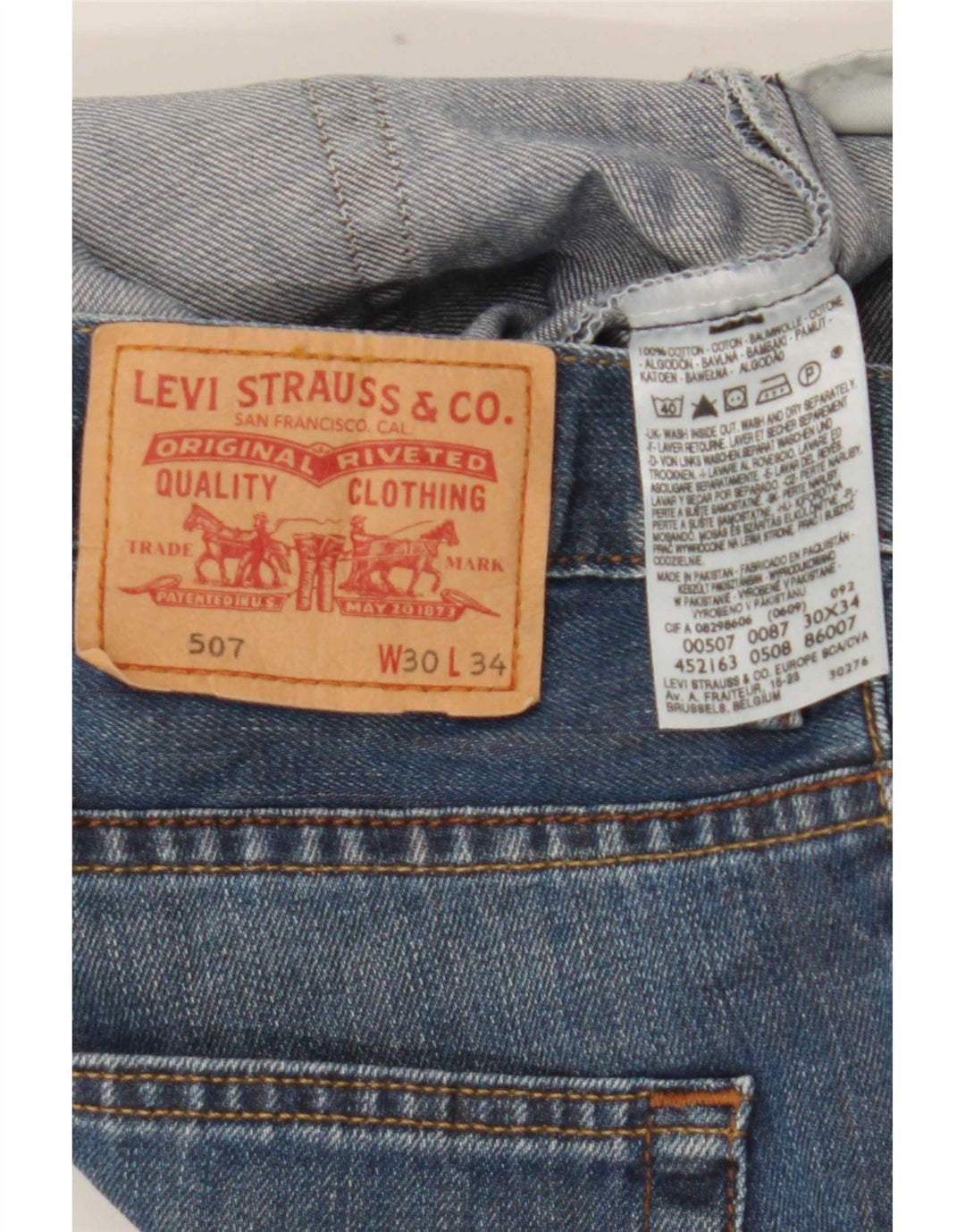 Levi's Jean Bootcut 507 Homme Bleu W30 L30 Coton