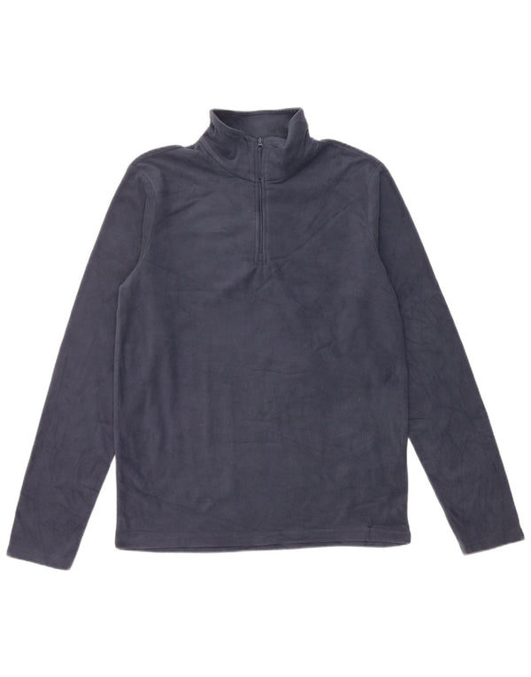 Mountain Warehouse Pull polaire à col zippé pour homme XS Bleu marine Polyester