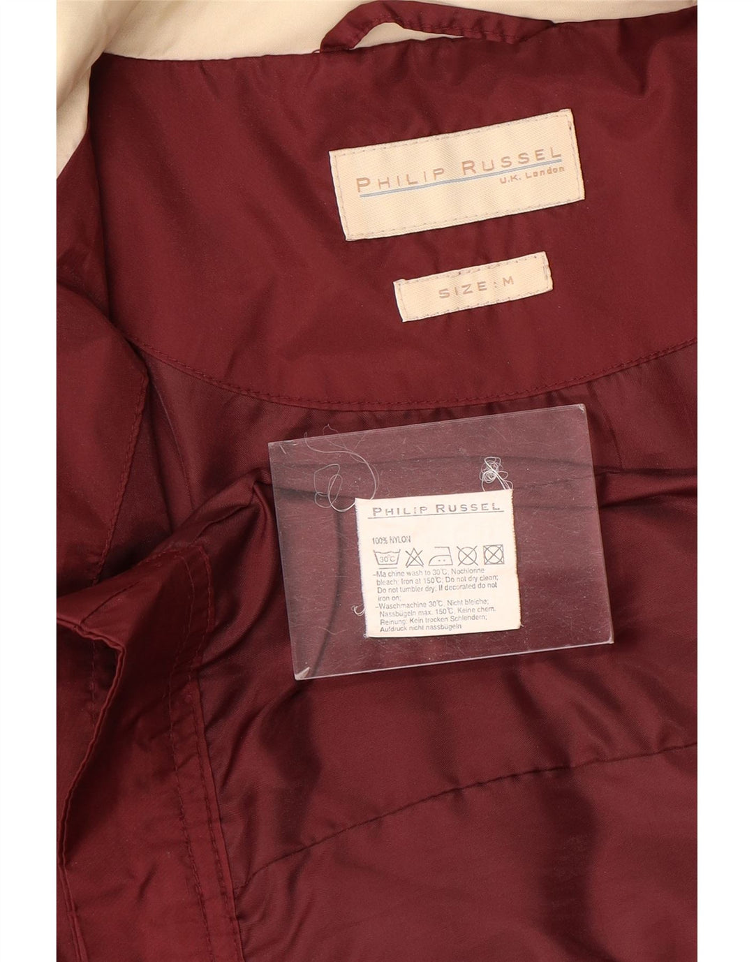 Philip Russel Veste de survêtement pour femme UK 14 Medium Maroon