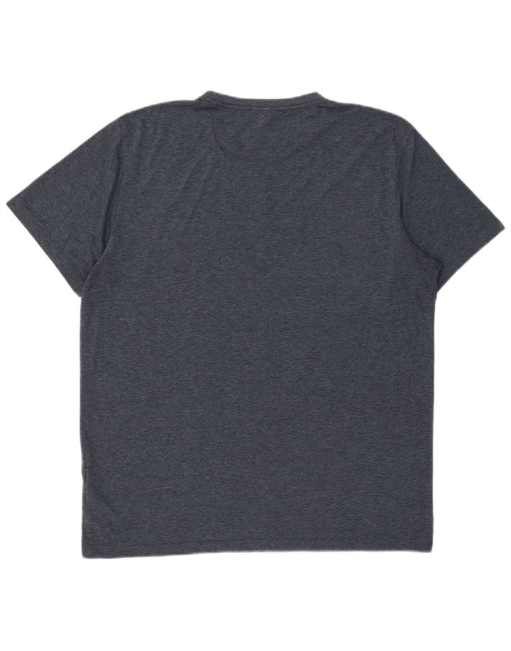 Reiss T-Shirt Homme Top 2XL Bleu Marine Moucheté Polyester