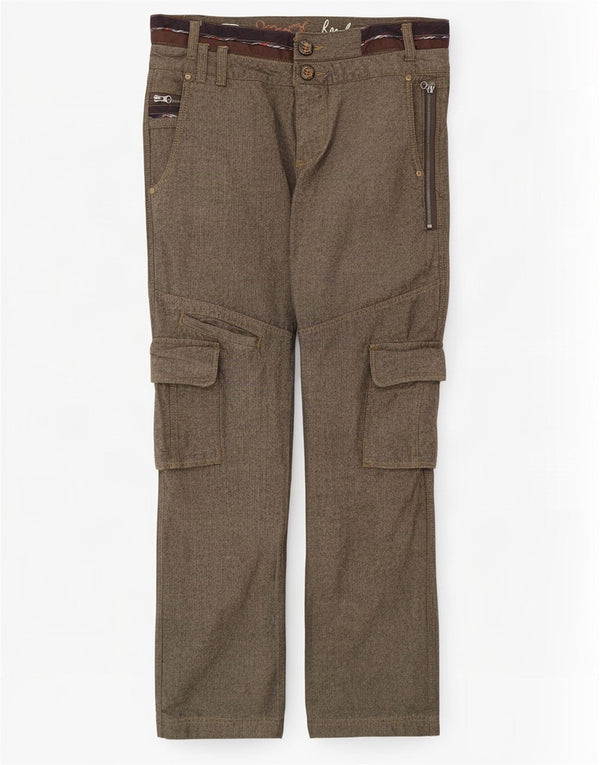 Desigual Pantalon Cargo Droit Homme W34 L33 Marron Coton