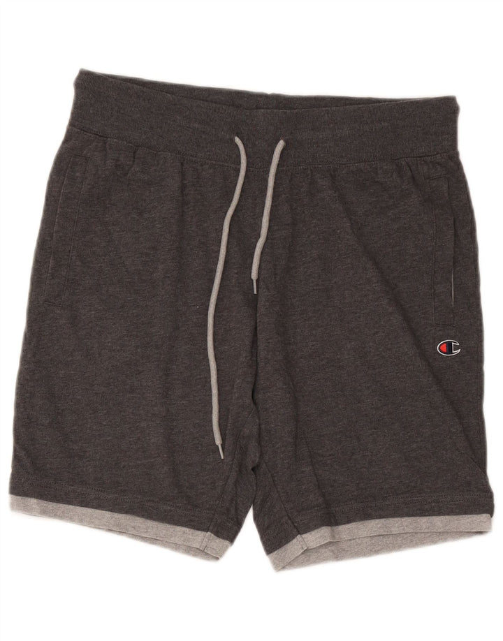 Champion Short de Sport Homme Gris Moyen