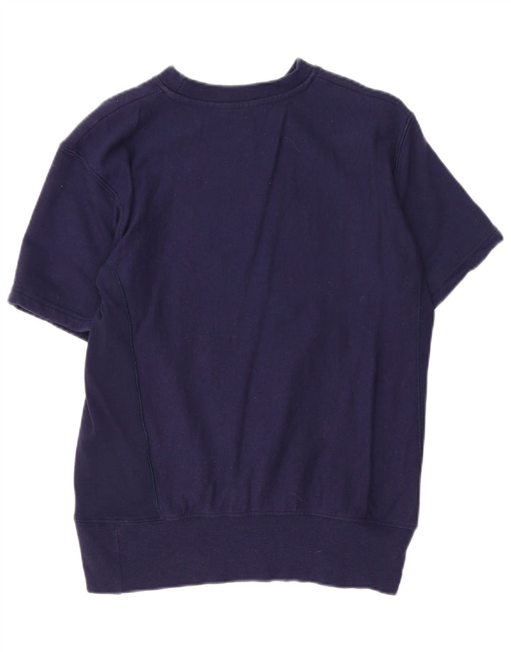 CONVERSE Sweat-shirt graphique surdimensionné pour femme UK 6 XS Bleu marine