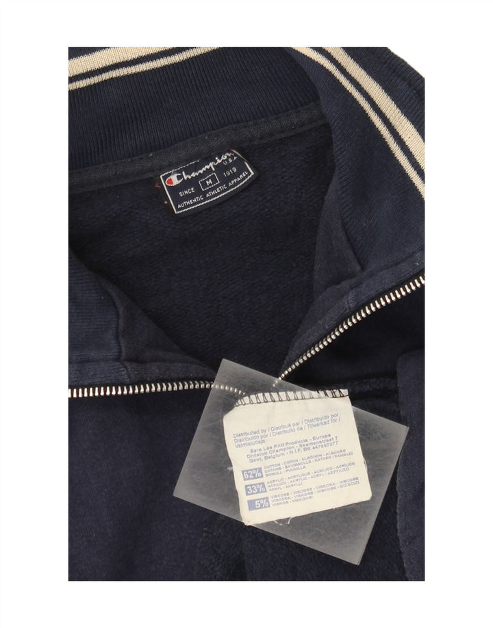 Champion Veste de Survêtement Homme Bleu Marine Moyen Coton